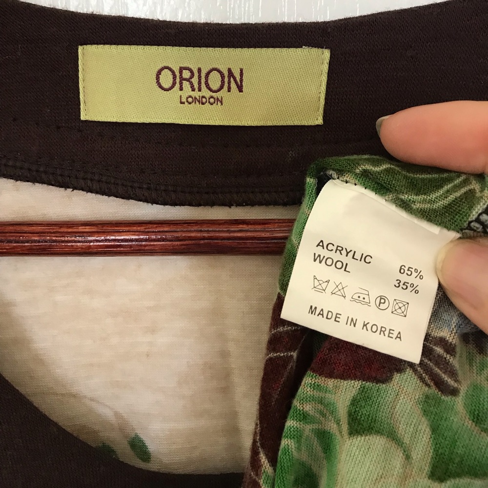 Orion London floral 3/4 sleeve shift dress, small - Picture 2 of 5